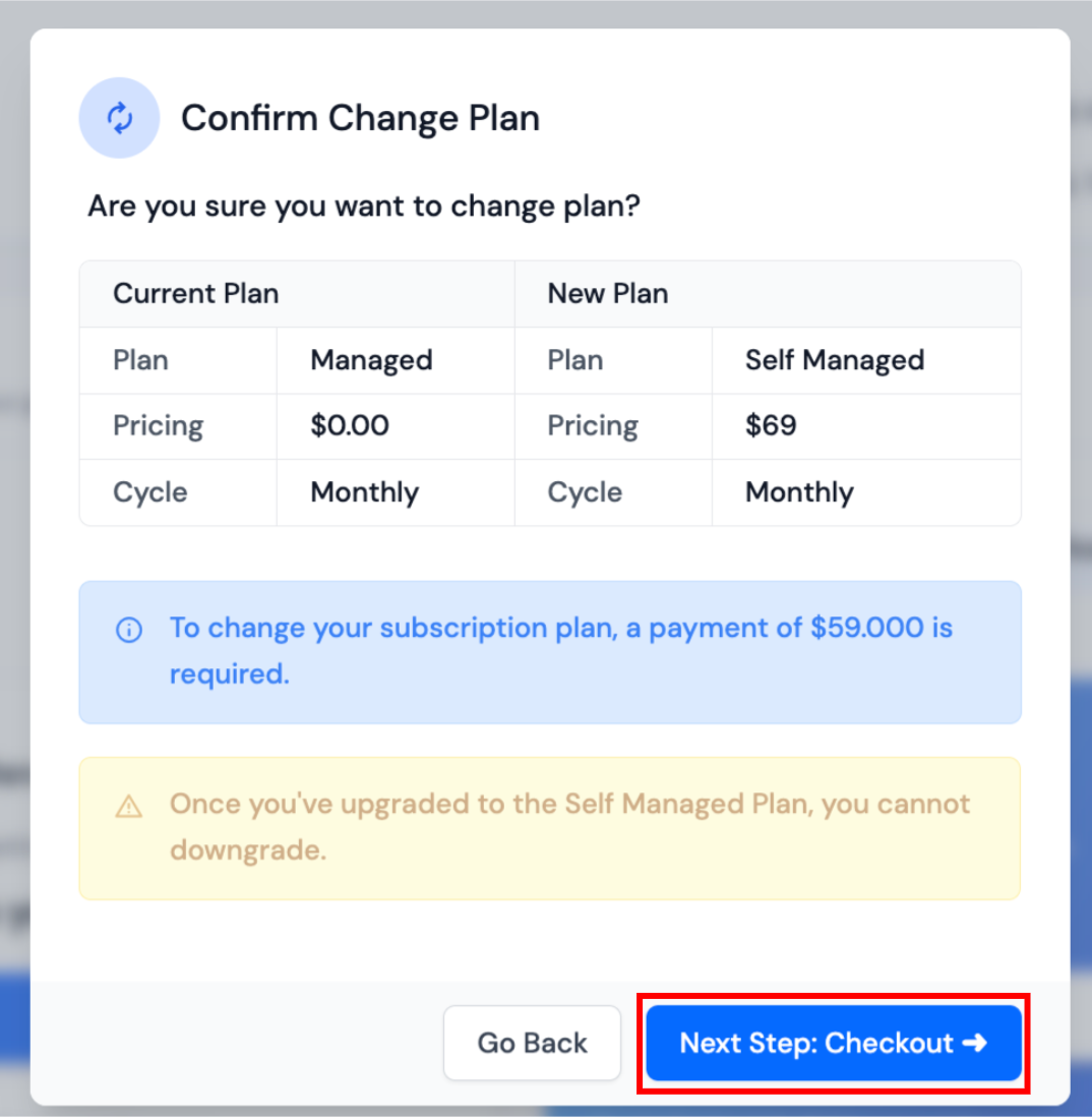 Change Plan Options