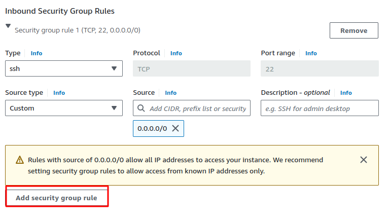 Create an AWS EC2 Instance