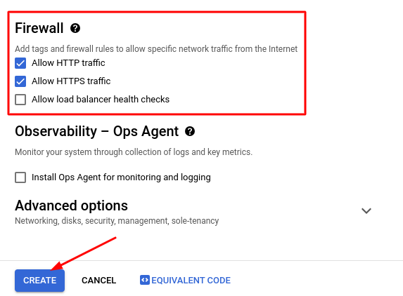 Create a VM Instance in Google Cloud