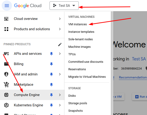 Create a VM Instance in Google Cloud