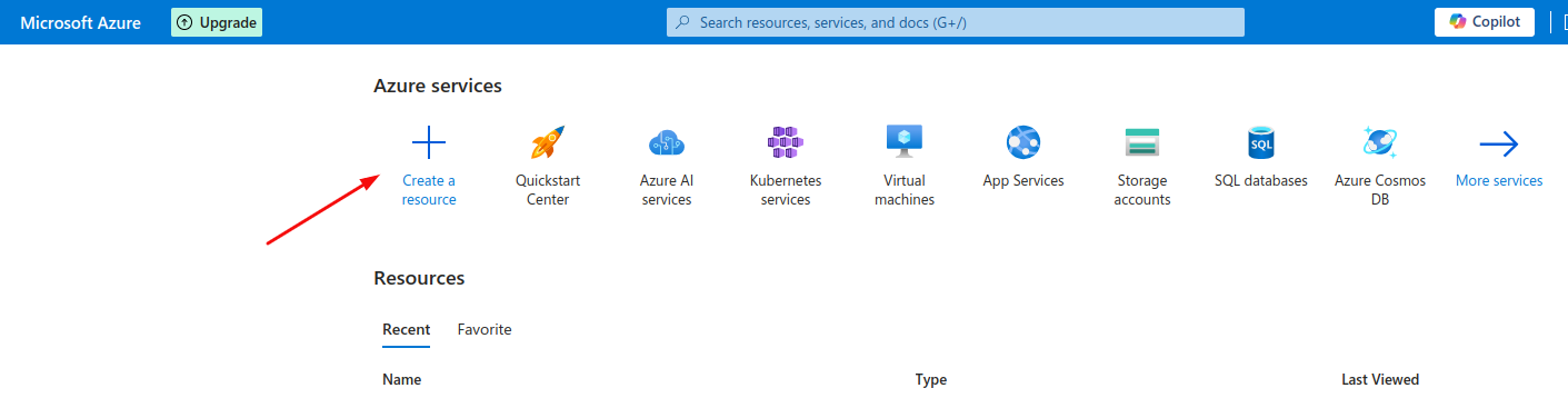 Create VM Instance in Azure