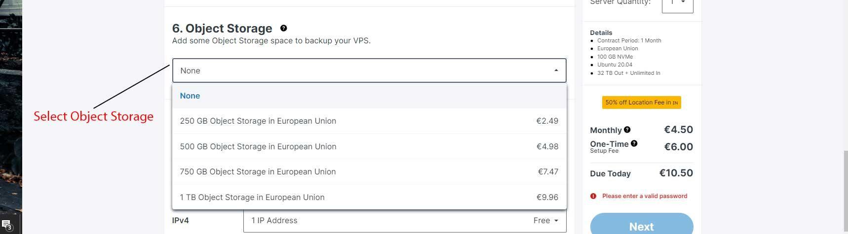 Create VM Instance in Contabo