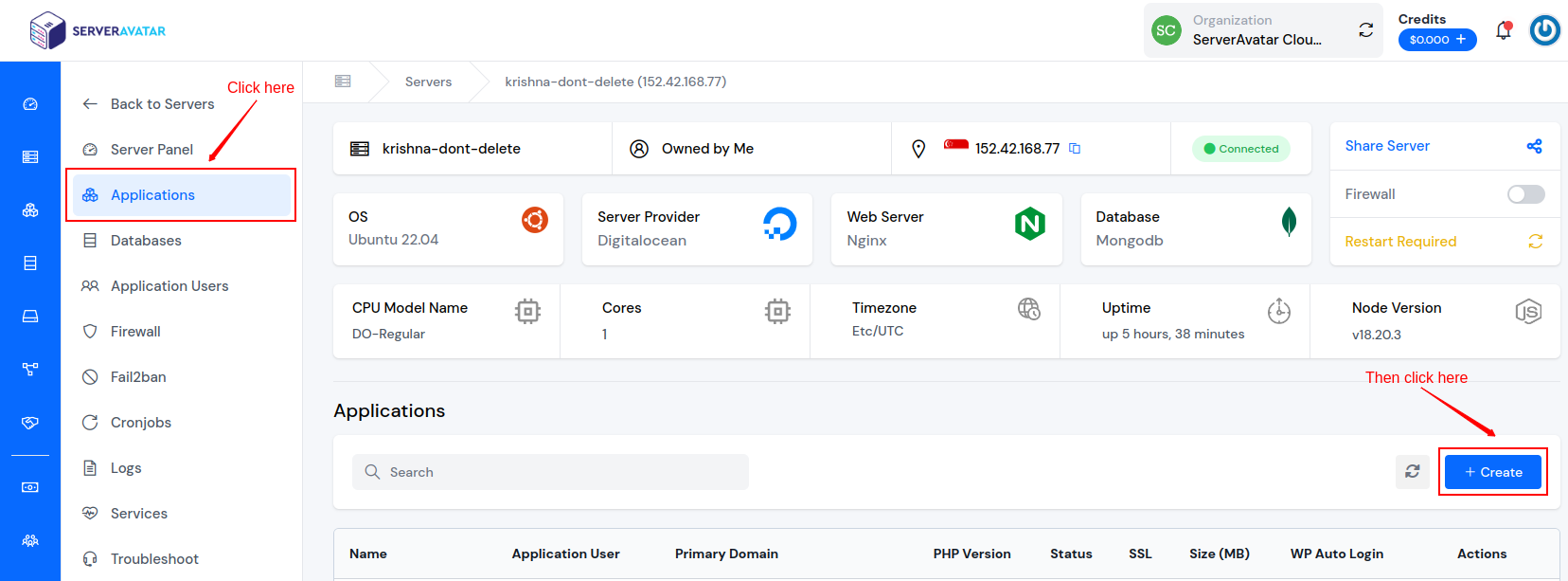 Deploy Self Hosted Monitoring Tool Uptime Kuma on Cloud using ServerAvatar