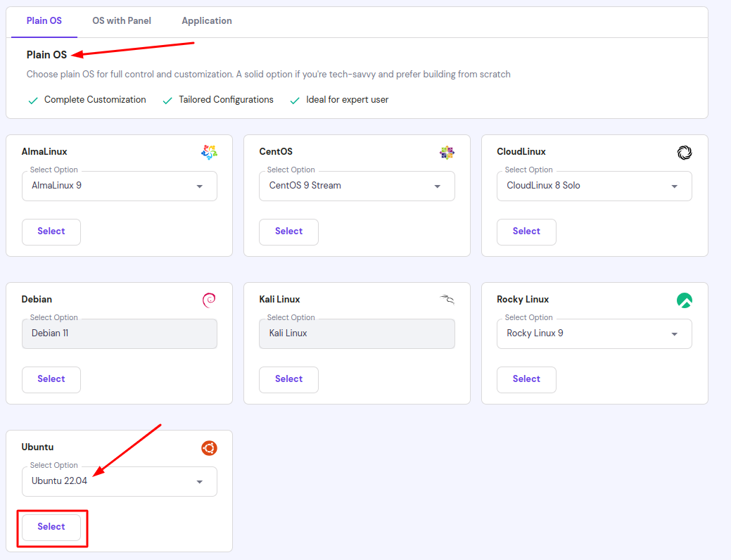 Create a VPS in Hostinger