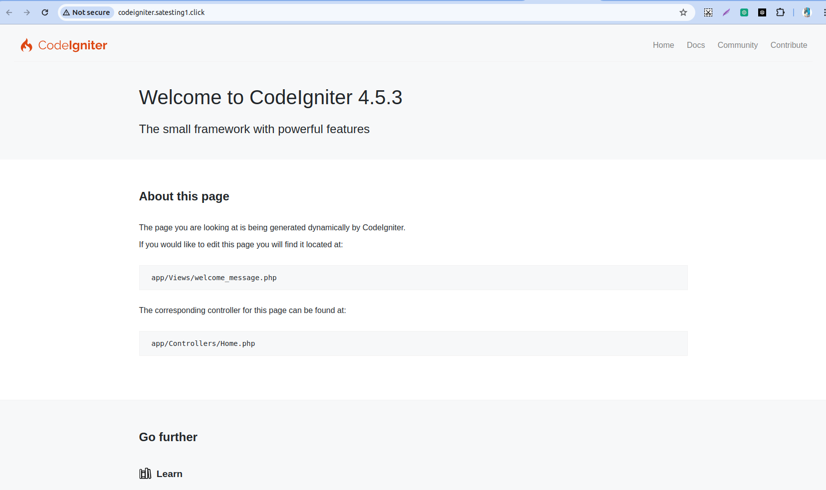 Install and Setup CodeIgniter on Cloud using ServerAvatar