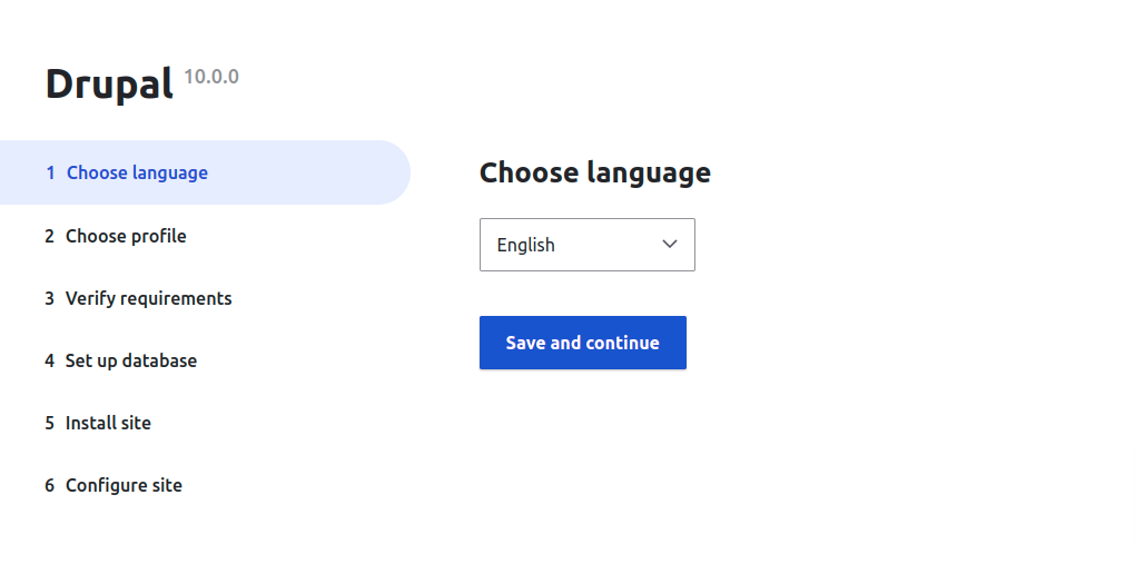 Drupal choose language