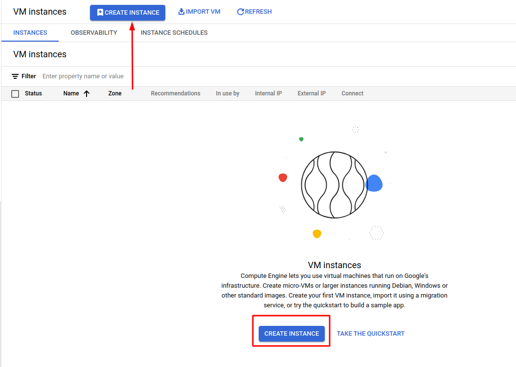 Create a VM Instance in Google Cloud