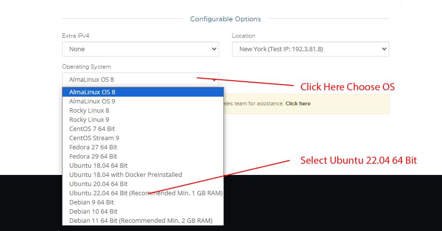 Create a VPS in Racknerd