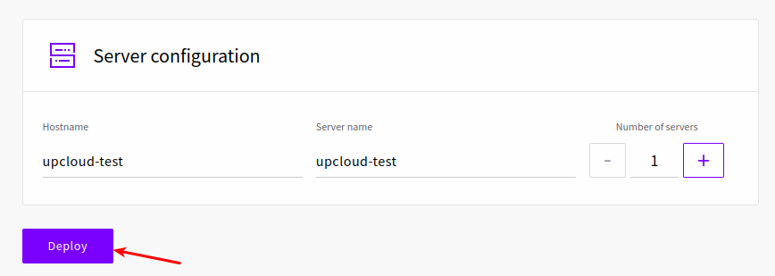 Create a Server in UpCloud