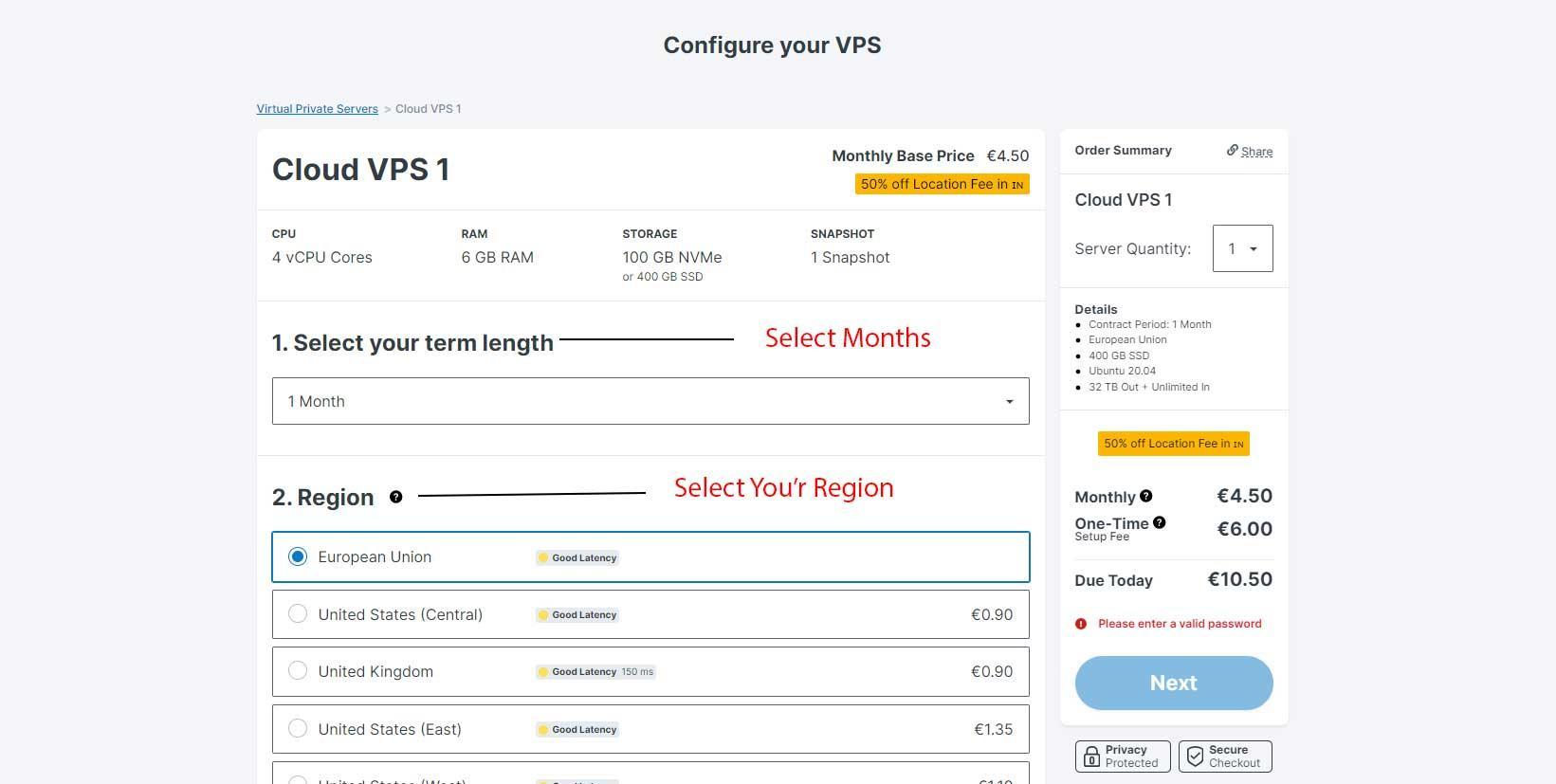 Create VM Instance in Contabo