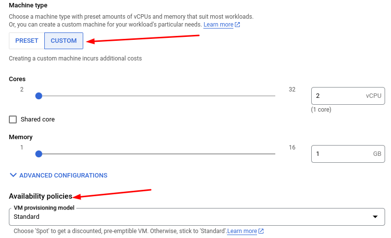 Create a VM Instance in Google Cloud