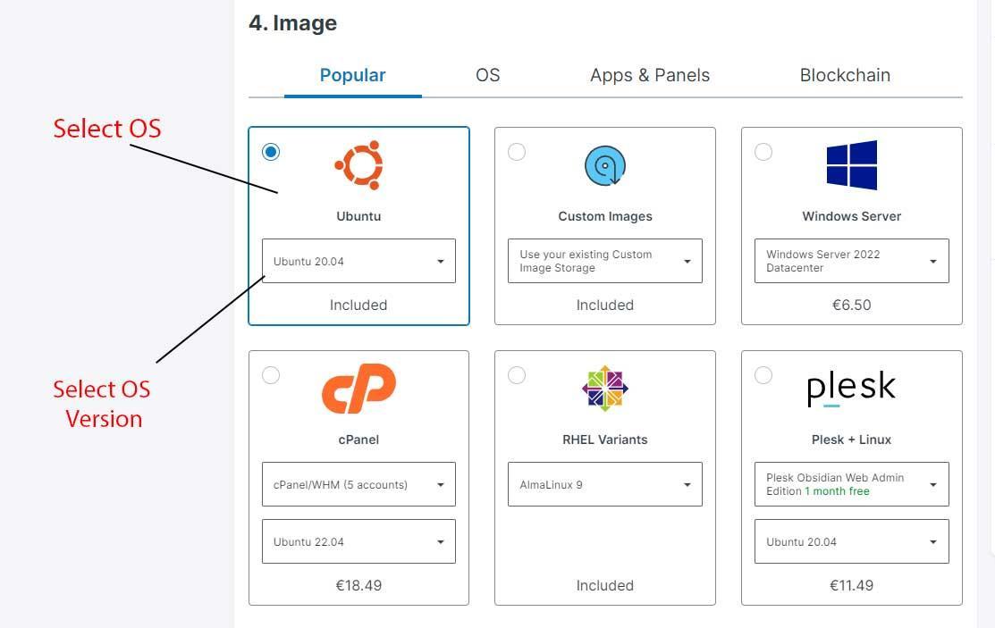 Create VM Instance in Contabo