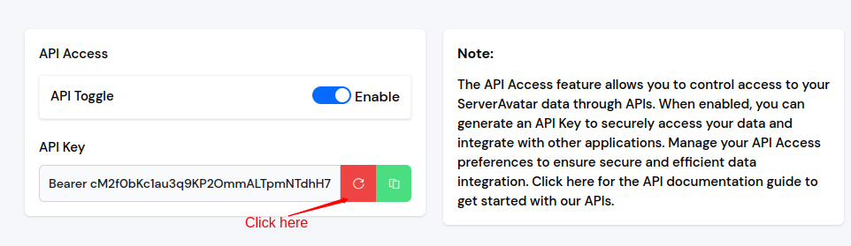 Enable or Disable API Access