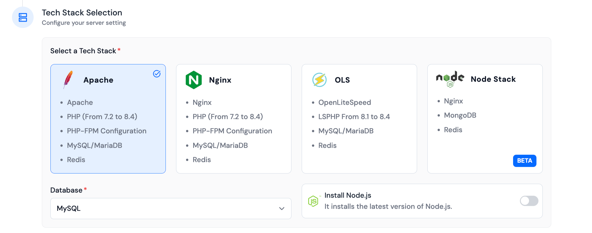 Select Cloud Service Provider