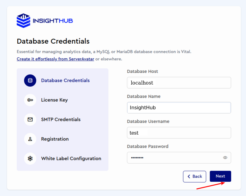 Database Credentials