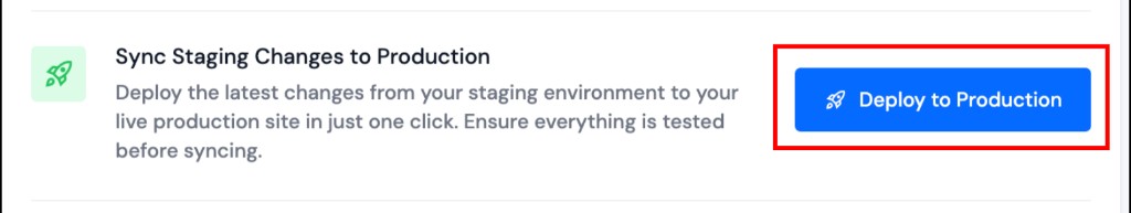 Deploy to Production