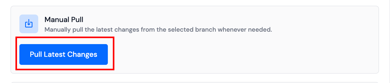 Application - Manual Pull