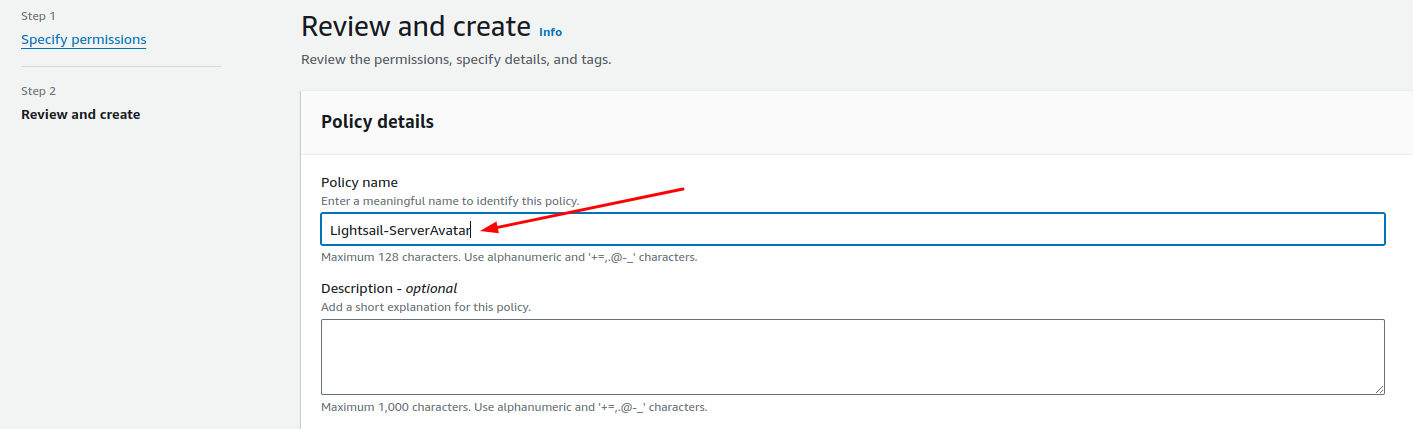 AWS Lightsail - Policy