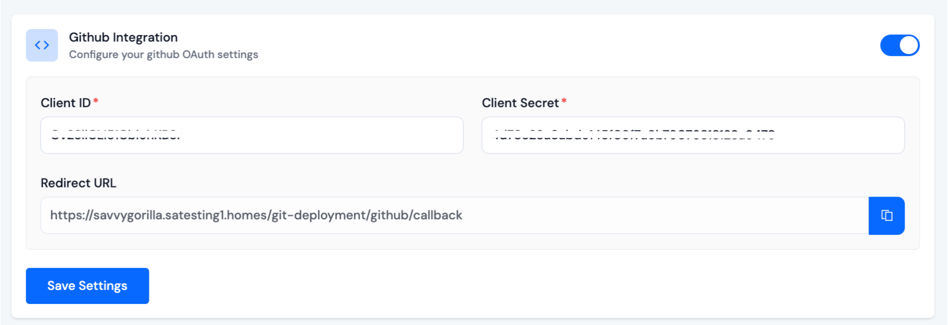 Save Credentials