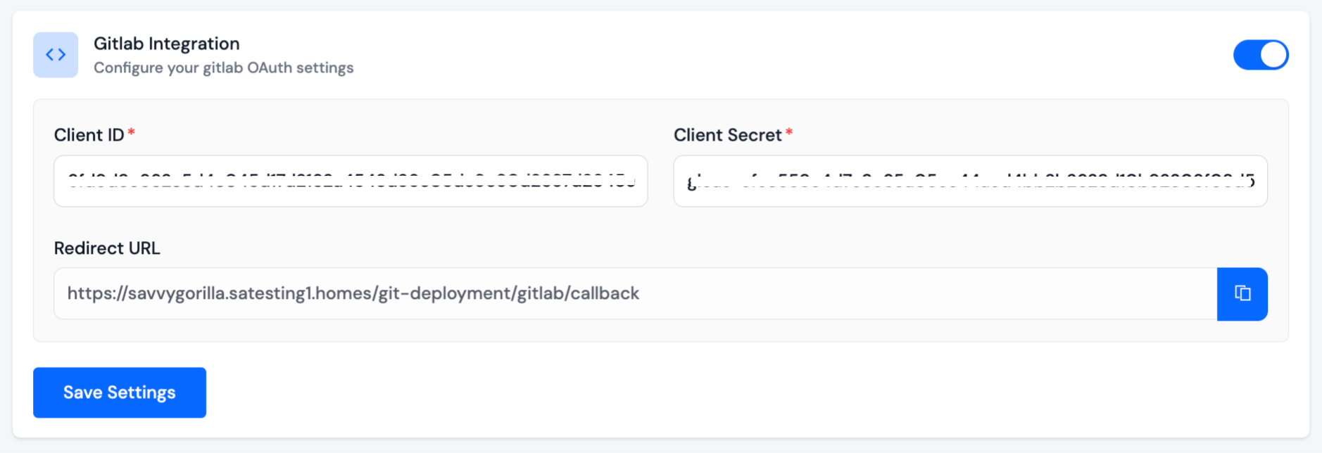 Save Credentials