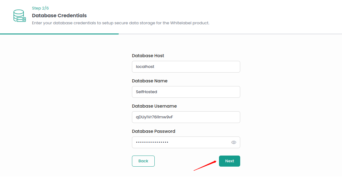 Database Credentials