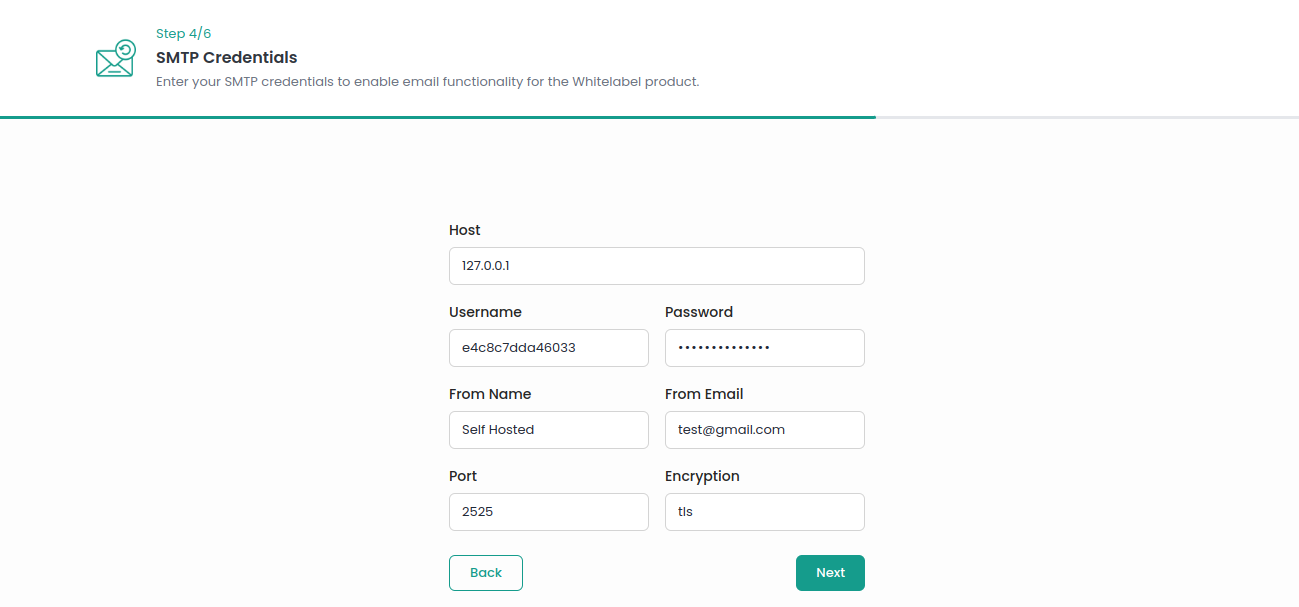 SMTP Credentials