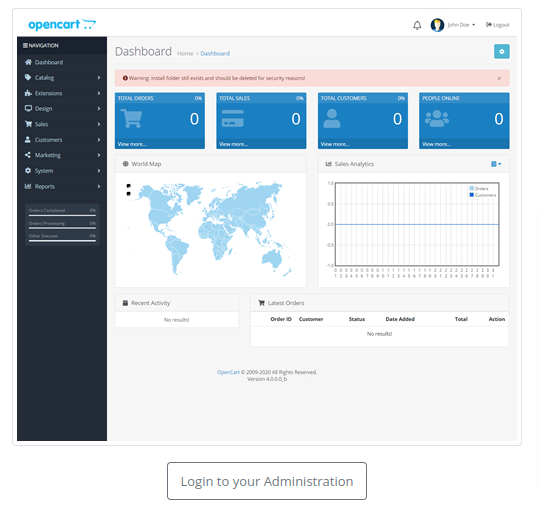 install OpenCart