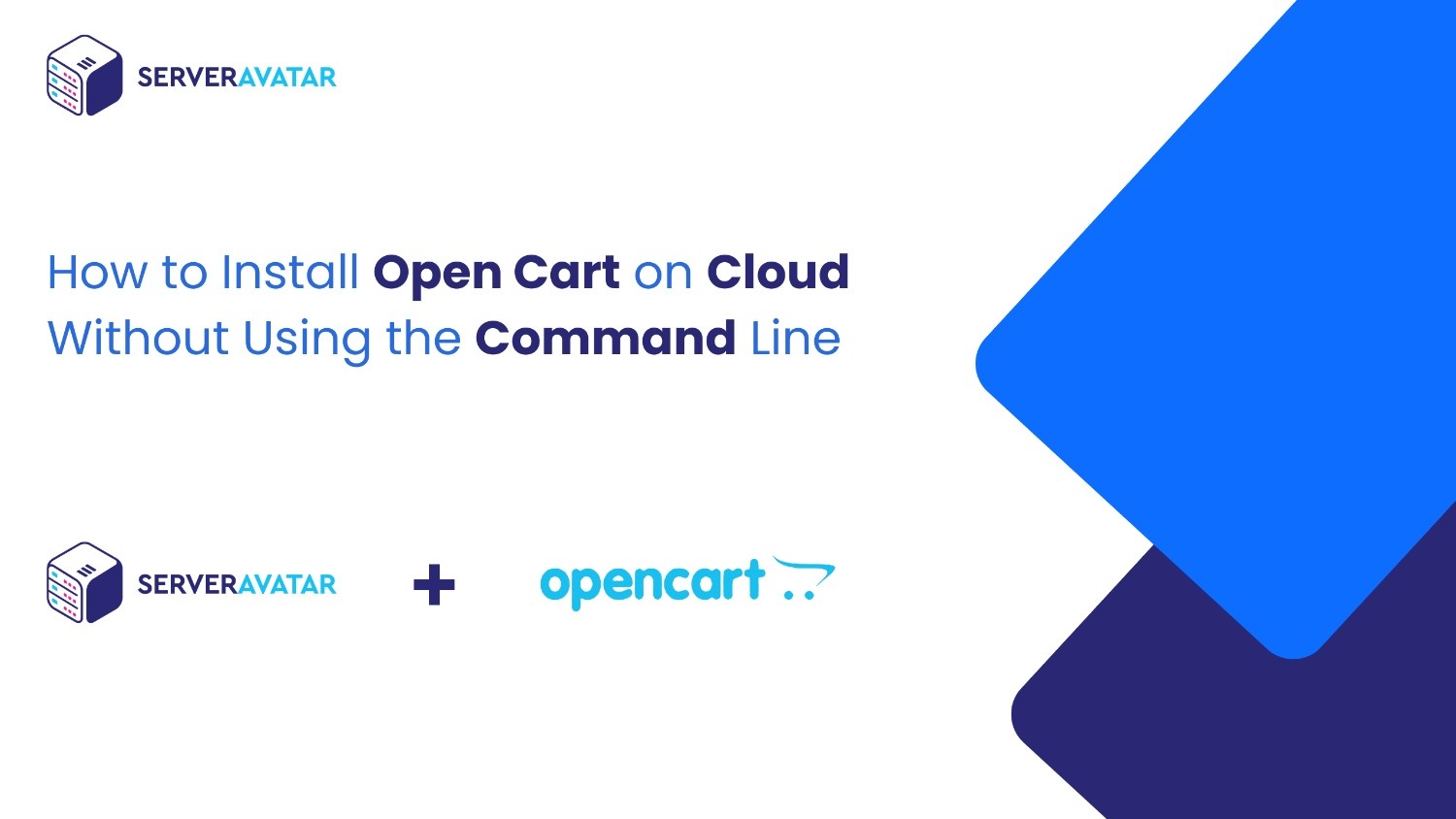 How to Install OpenCart on cloud without using the command line
