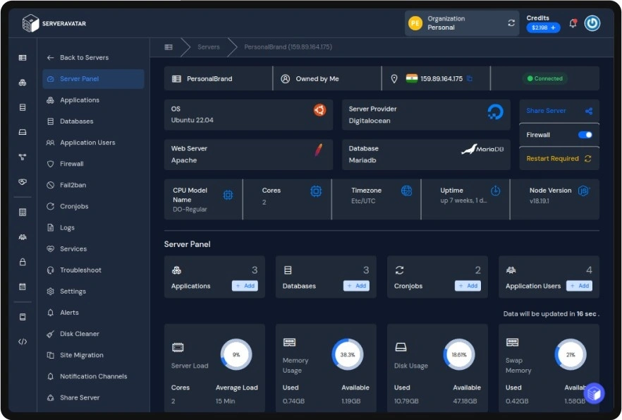 SERVER PANEL