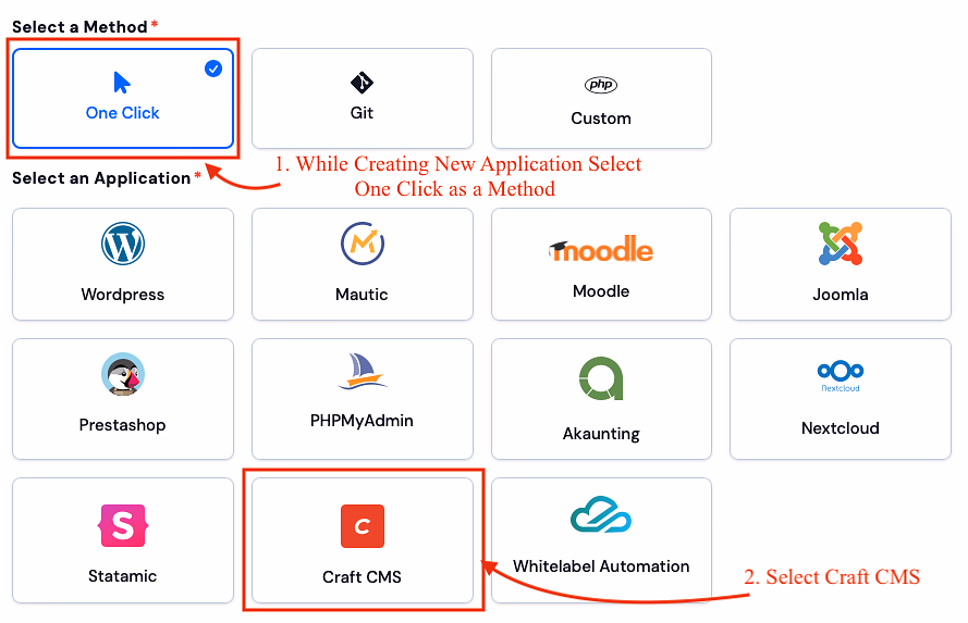 one click application