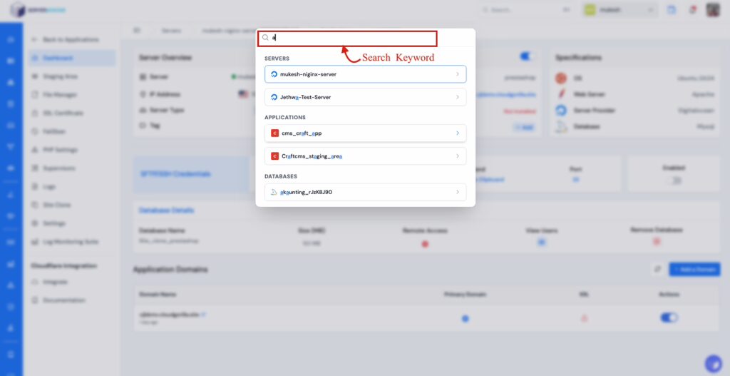 search keyword