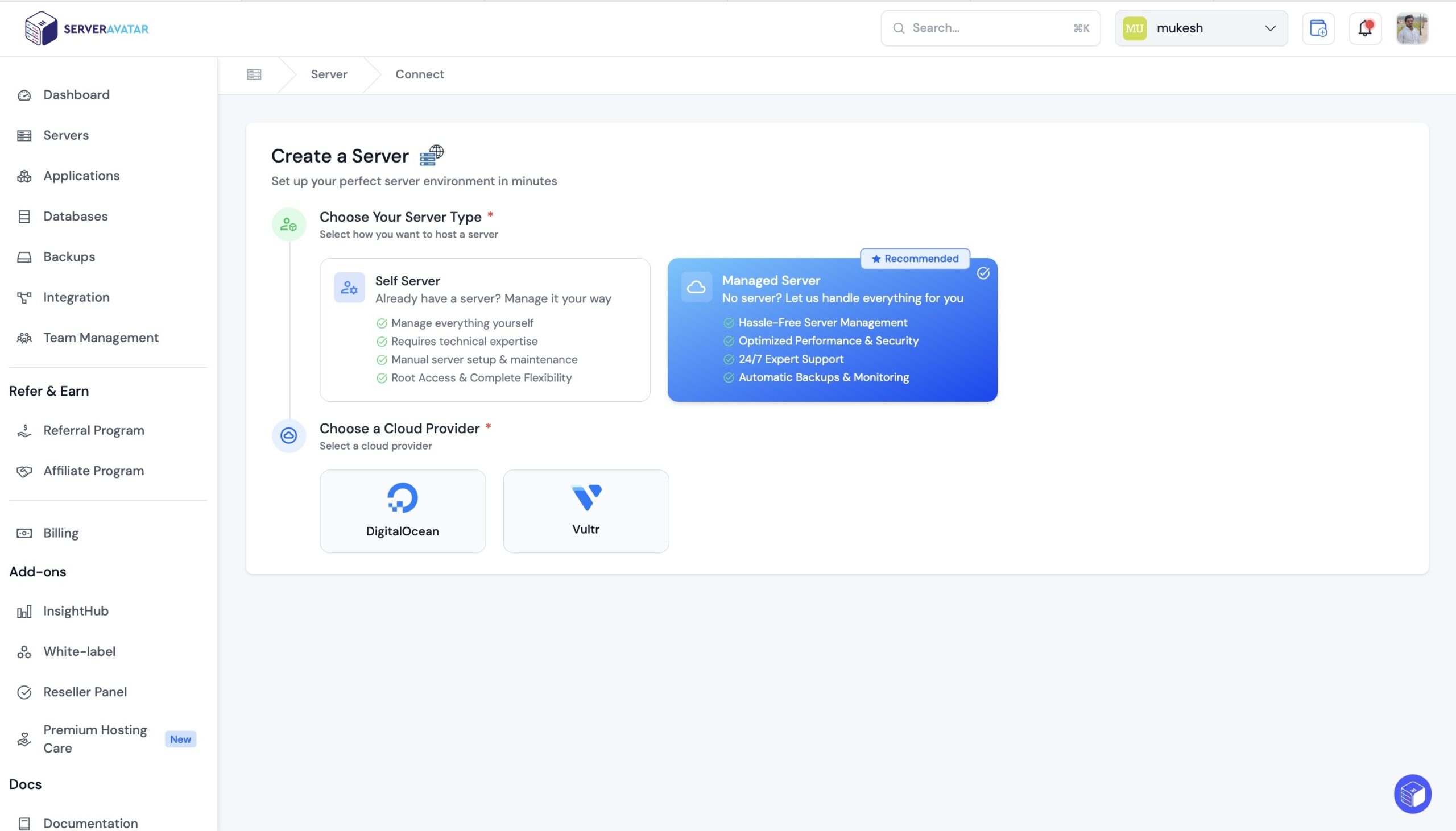 Create Server