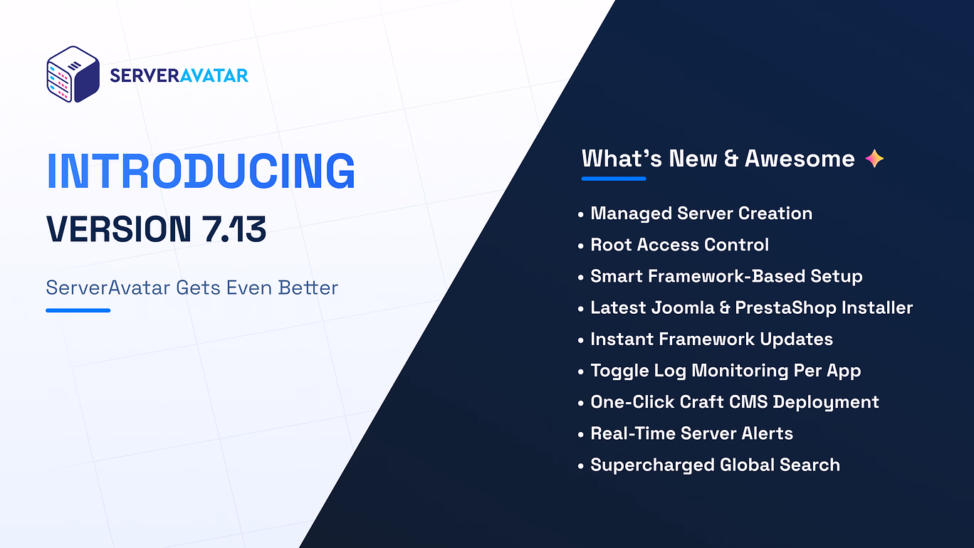 ServerAvatar v7.13