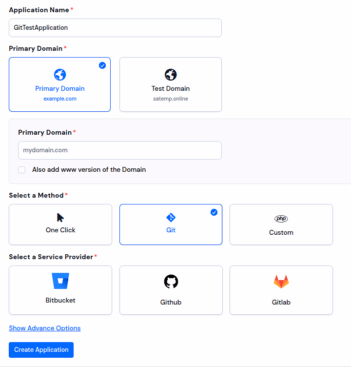 Git Deployment - ServerAvatar