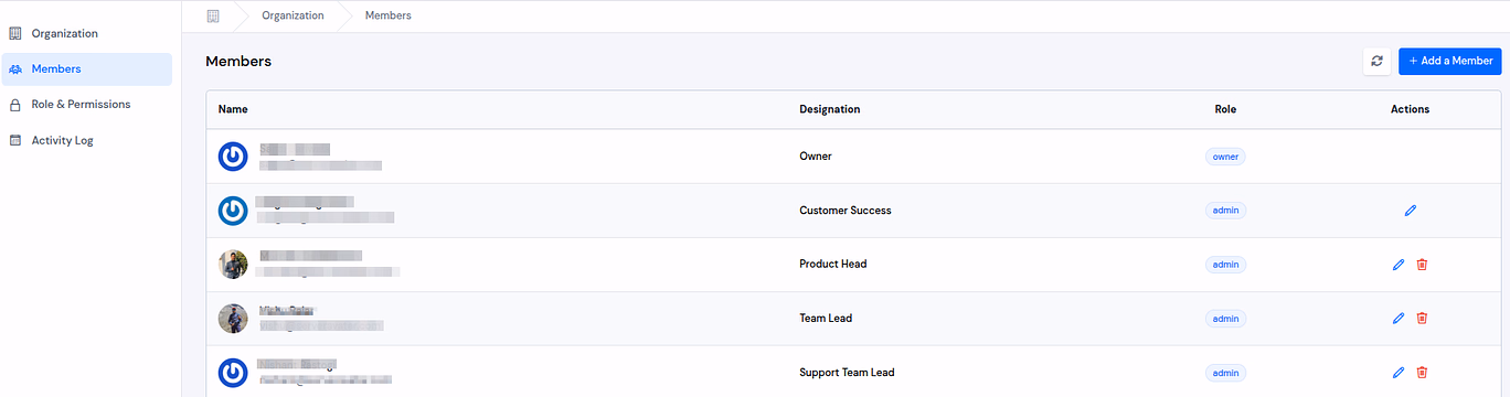 Team Management - ServerAvatar