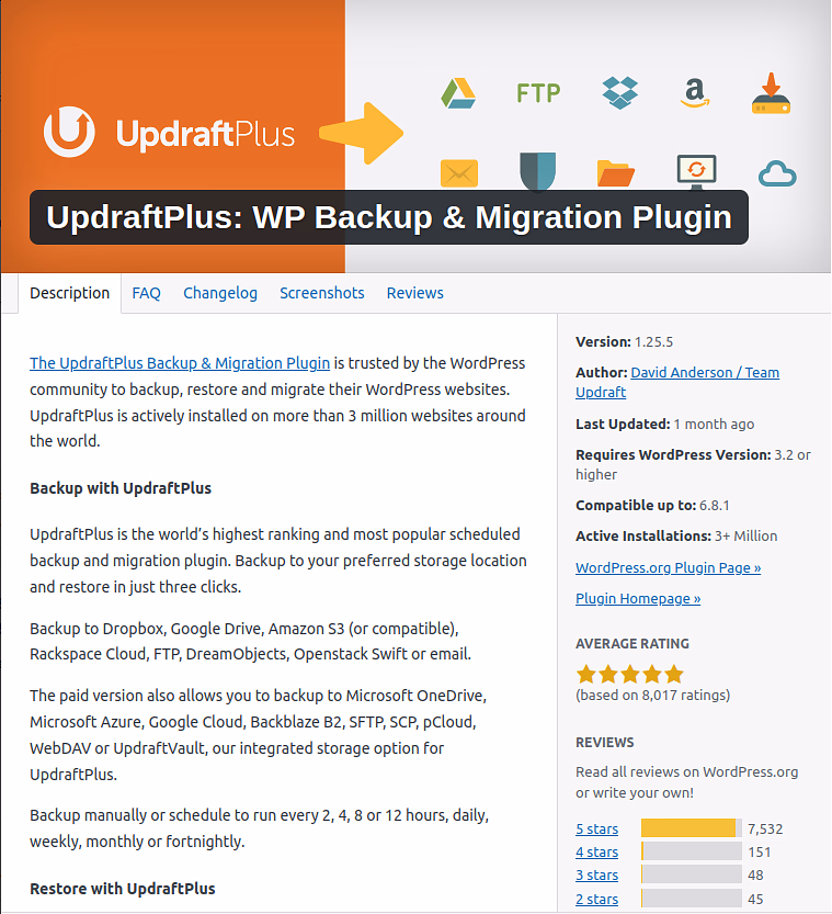 UpdraftPlus - ServerAvatar