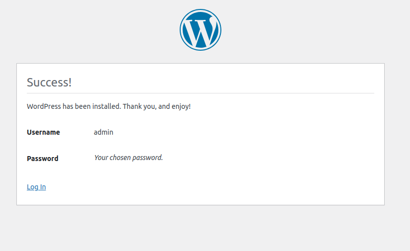 WordPress User Name and Password 