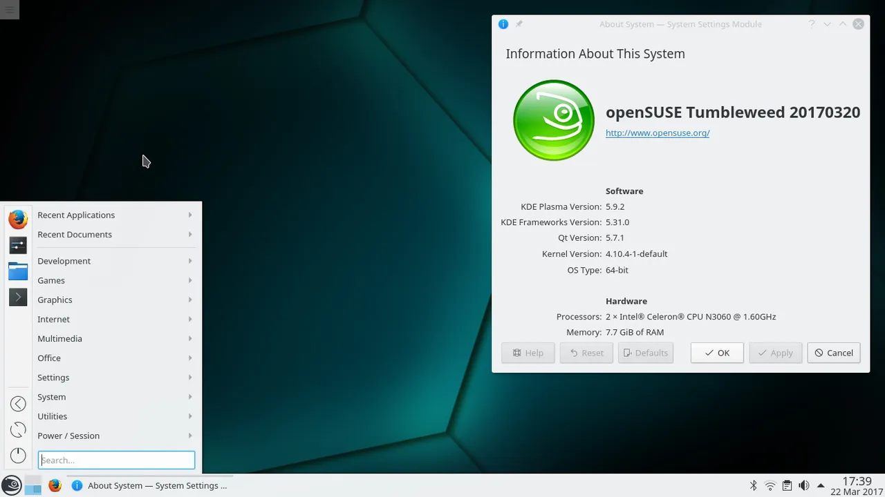 openSUSE Tumbleweed