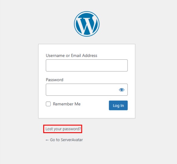 Lost Password