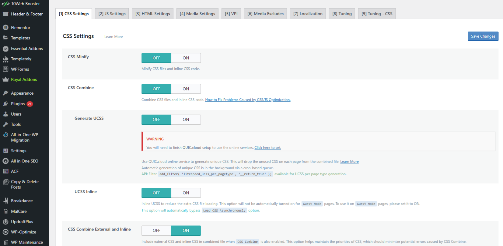 Page Optimization