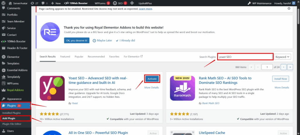 Install Yoast SEO
