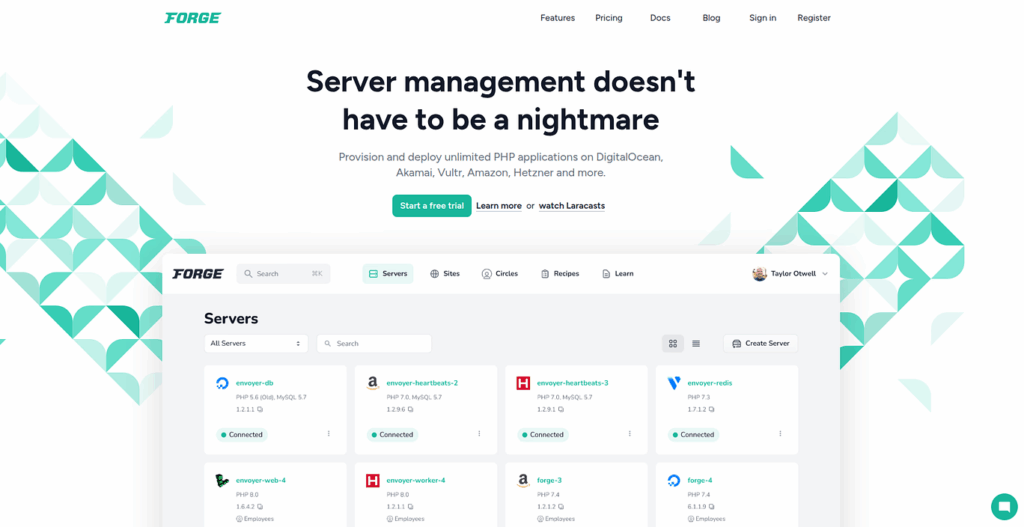 Laravel Forge - ServerAvatar