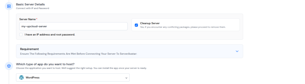 Basic Server Detail