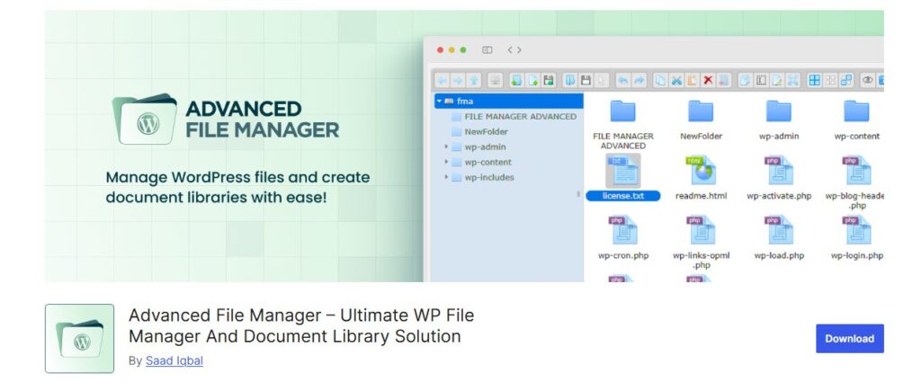 File Manager Advanced