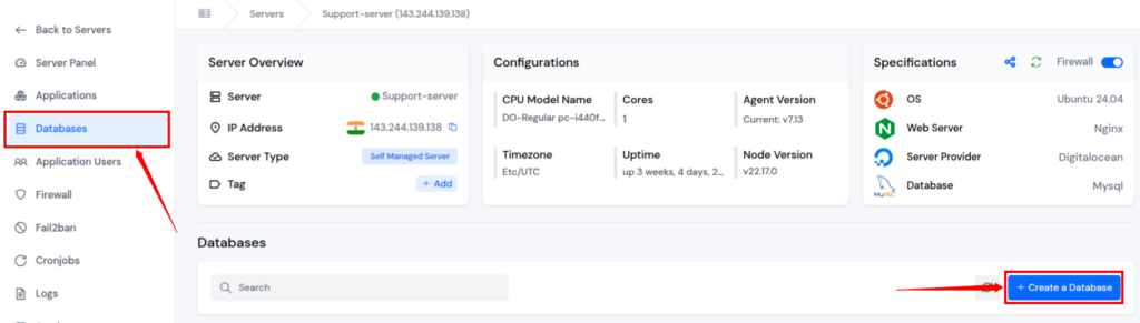 Create a Database