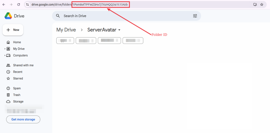 Google Drive folder ID