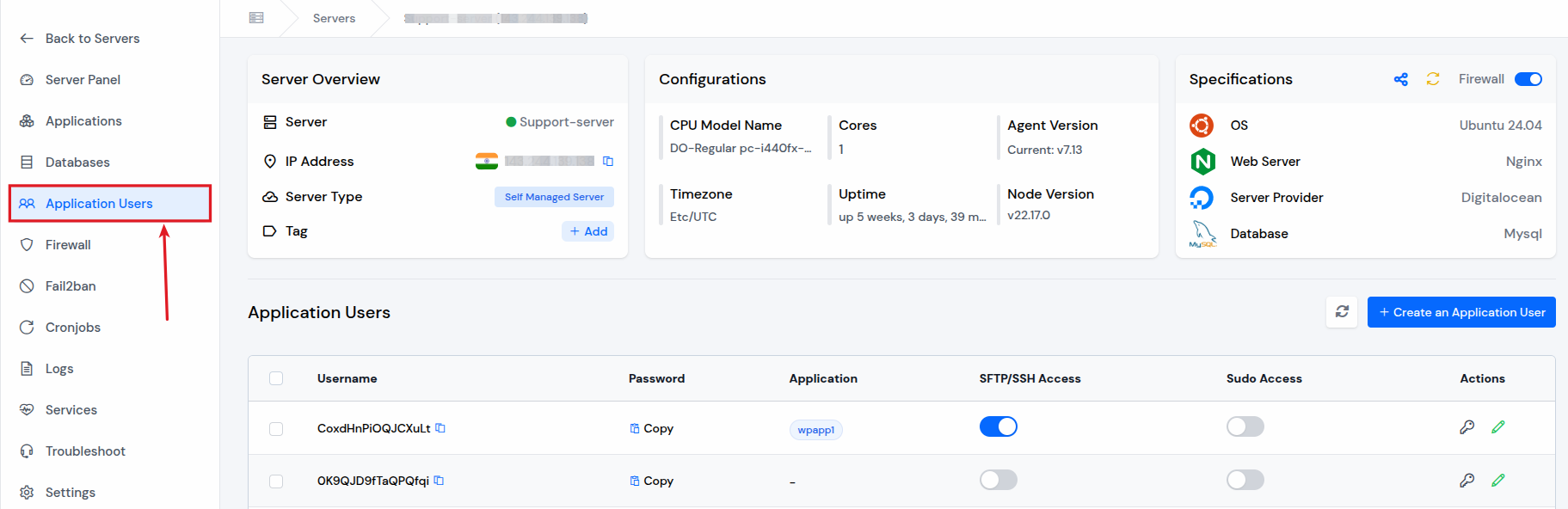Application User