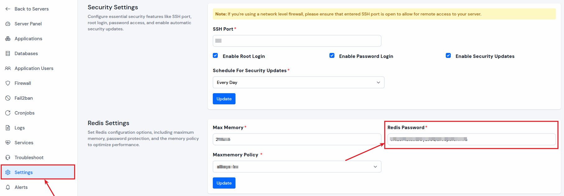 Redis Setting