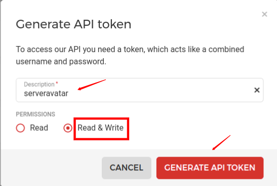 Generate API Token