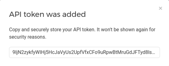 Add API Token
